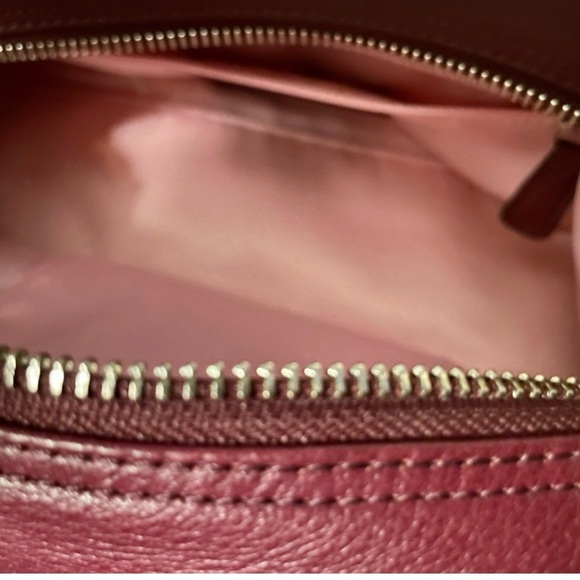 Coach Maroon Leather Satchel - Picture 5 of 8